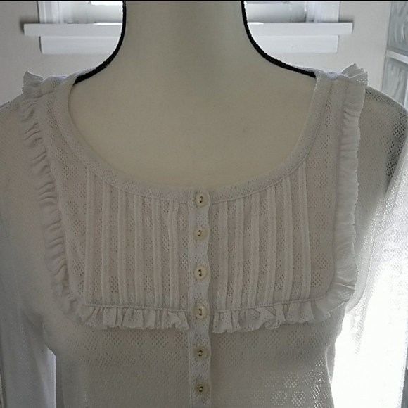 JUICY COUTURE Long Sleeve White Top, Size … - Picture 4 of 7